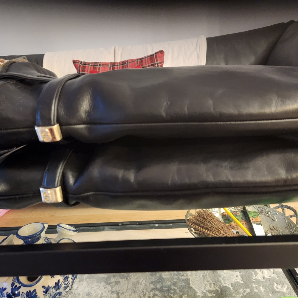 Dior Black Leather Winter Boots with Gold Accents - Picture 2 of 5